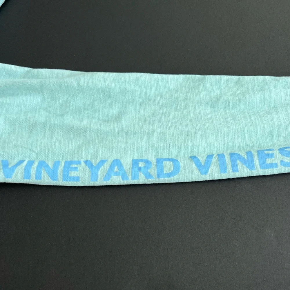 Vineyard Vines long sleeve hooded slub knit fabric  previously loved S mint/blue - Picture 6 of 8
